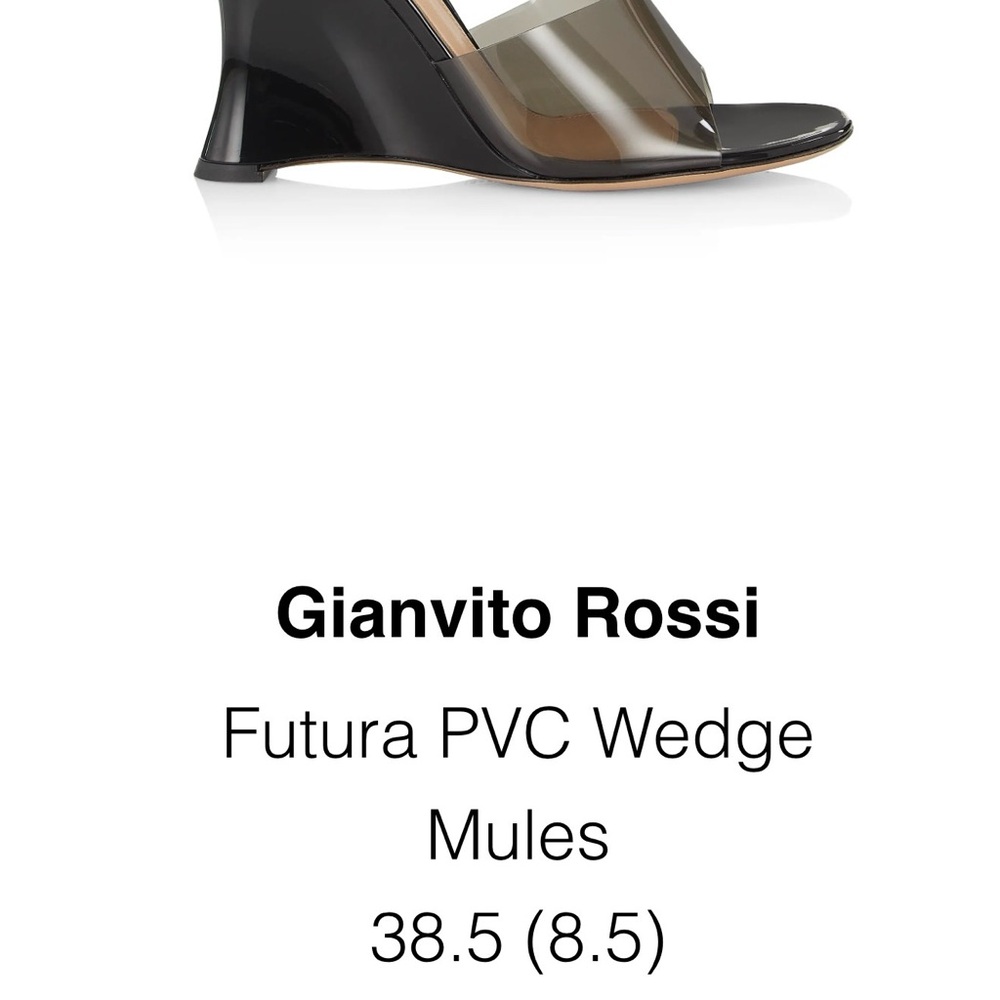 Gianvito Rossi Futura PVC Wedge Mules